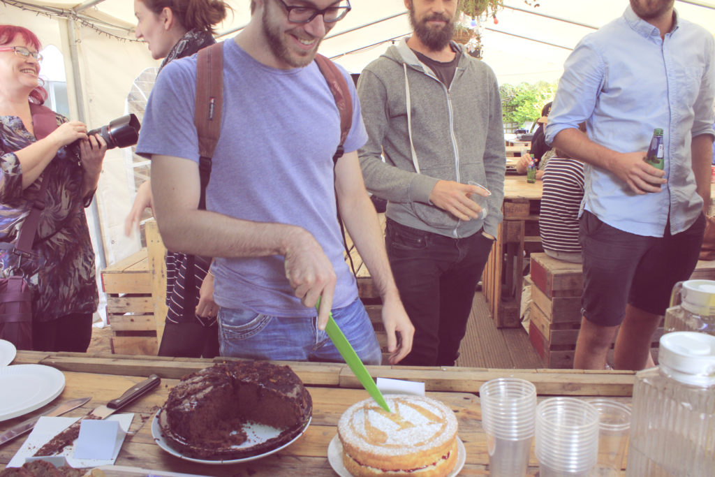 Our guests couldn't get enough of Ryan's WordPress Victoria sponge cake! It was almost too beautiful to eat!